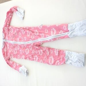 little! sleepies 6-12 pink kisses